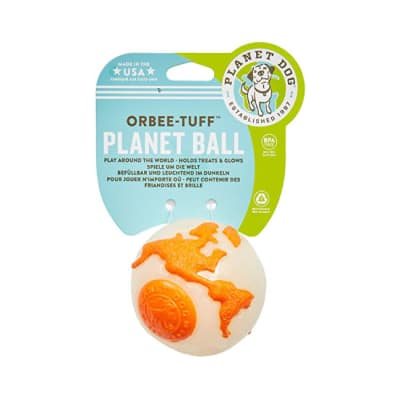 PLANET DOG PLANET BALL BLANCO/NARANJA