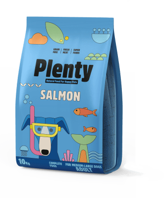 PLENTY ADULT DOG SALMON 10 KG.