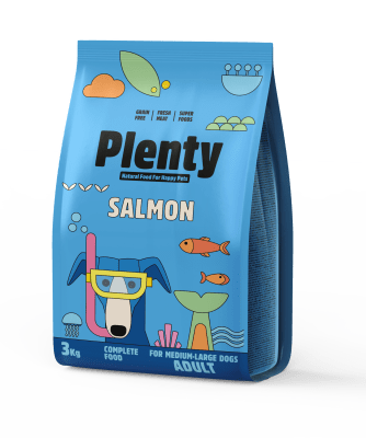 PLENTY ADULT DOG SALMON 3 KG.