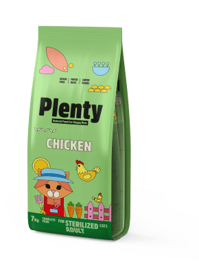 PLENTY STERILIZED CAT CHICKEN 7 KG