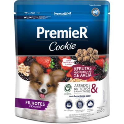 PREMIER  COOKIE CACHORROS FRUTOS ROJOS Y AVENA - PERRO 250G