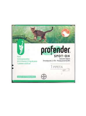PROFENDER GATOS 0.5 - 2.5 KG
