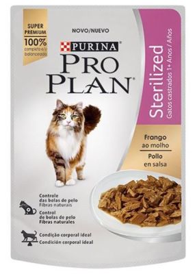 PRO PLAN PARA GATO ESTERILIZADO - POLLO EN SALSA 85GR