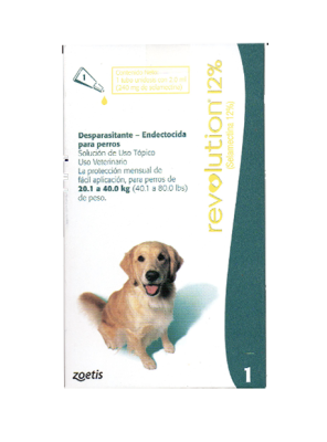 REVOLUTION 12% PERRO 20 - 40 KG