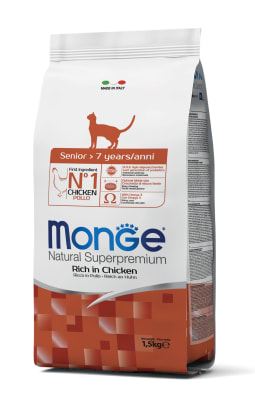MONGE GATO SENIOR POLLO 1.5KG