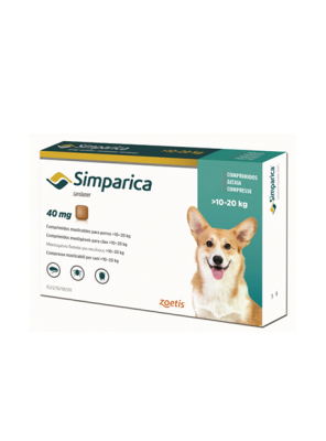ANTIPARASITARIO SIMPARICA 40MG 10 A 20KG