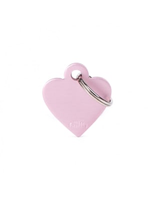 SMALL HEART ALUMINUM PINK