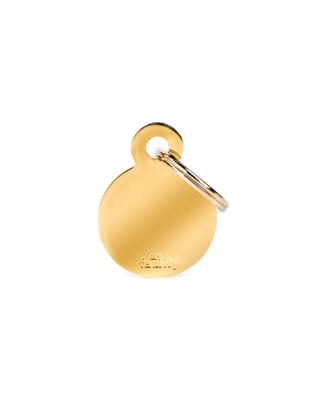 SMALL ROUND GOLDEN BRASS