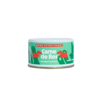 SUNISELECTO LATA GATO ESTERILIZADO, RECETA CARNE DE RES 79GR