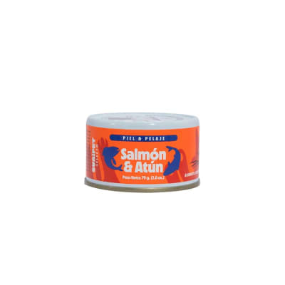 SUNISELECTO LATA PIEL Y PELAJE, RECETA SALMÓN & ATUN 156GR