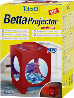 ACUARIO TETRA BETTA PROJECTOR, 1.8 L - BORDEAUX