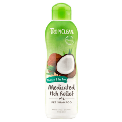 TROPICLEAN OATMEAL & TEA TREE MEDICATED ITCH RELIEF SHAMPOO FOR PETS 592ML1