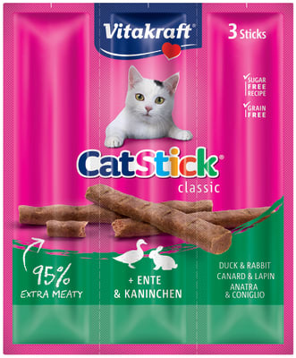 VITAKRAFT CAT STICK CONEJO Y PATO