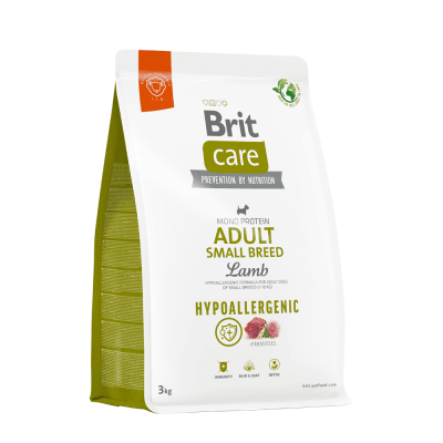 BRIT CARE DOG HYPOALLERGENIC ADULTO RAZA PEQUEÑA CORDERO 3KG