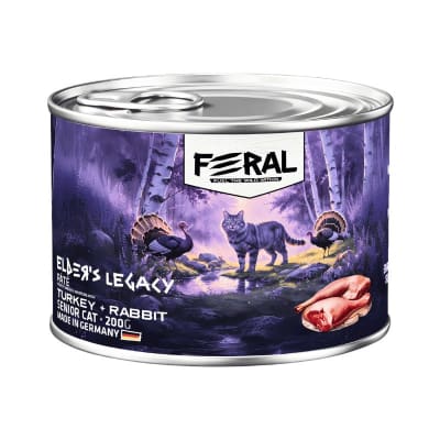 FERAL ALIMENTO HUMEDO GATO SENIOR PAVO Y CONEJO 200G
