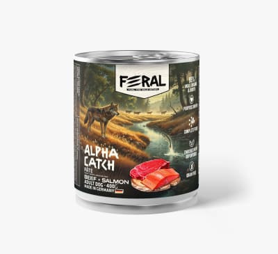 FERAL ALIMENTO HUMEDO PERRO ADULTO CARNE VACUNO Y SALMON 400G