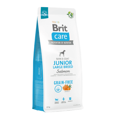 BRIT CARE GRAIN FREE JUNIOR RAZA GRANDE SALMON 12KG
