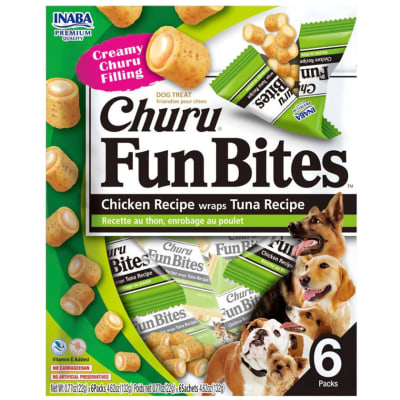 CHURU DOG FUN BITES BITES POLLO Y ATUN 132GR