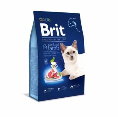 BRIT PREMIUM BY NATURE CAT STERILIZED LAMB 8KG PROXIMO A VENCER1