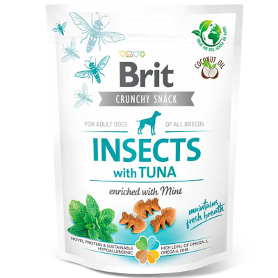 BRIT CRUNCHY SNACK INSECTS WITH TUNA 200GR