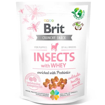 BRIT CRUNCHY SNACK INSECTS WITH WHEY 200GR