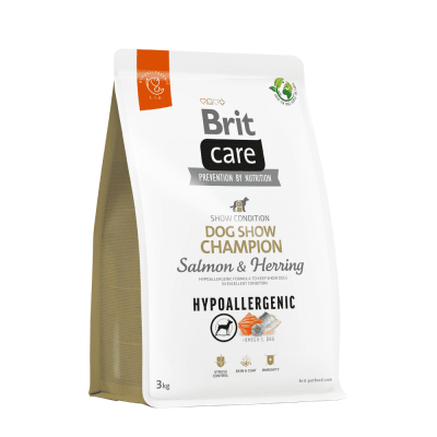 BRIT CARE DOG HYPOALLERGENIC DOG SHOW CHAMPION SALMON&HERRING 3 KG1