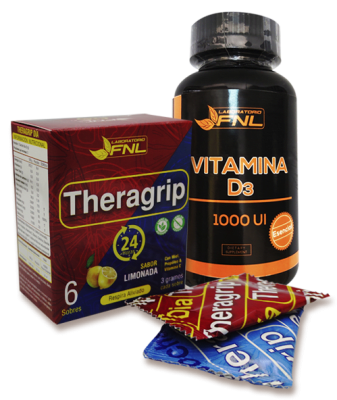 Pack Theragrip + Vitamina D3 Pack Theragrip + Vitamina D3