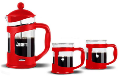 Set de prensa francesa de 6 tazas + 2 mugs Bialetti Set de prensa francesa de 6 tazas + 2 mugs Bialetti