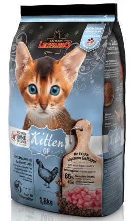 LEONARDO Kitten GF Katzenfutter 300g – Mit Frischem Geflügel & Makrele, Getreidefrei, Made In Germany