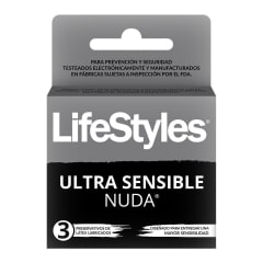 Preservativos Lifestyles Nuda x3