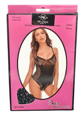 Body Malla Brillos Encaje