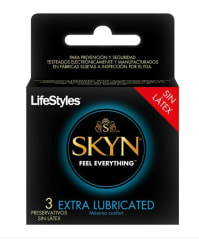 Preservativos LifeStyles Skyn Extra Lubricado x3