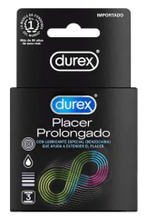 Preservativos Durex Placer Prolongado x3