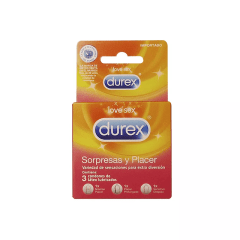 Preservativos Durex Sorpresas y Placer x3
