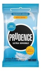Preservativos Prudence Ultra Sensible Pack De 3 Unidades