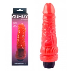 Vibrador Jelly Red Americano by Caiman