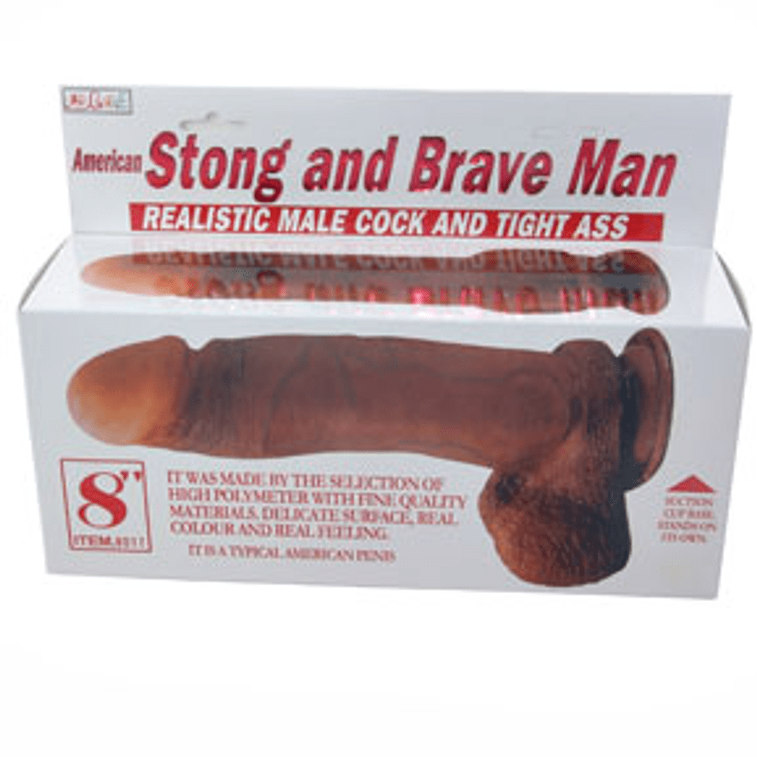 Dildo Brave Man PVC con Base de Succión1