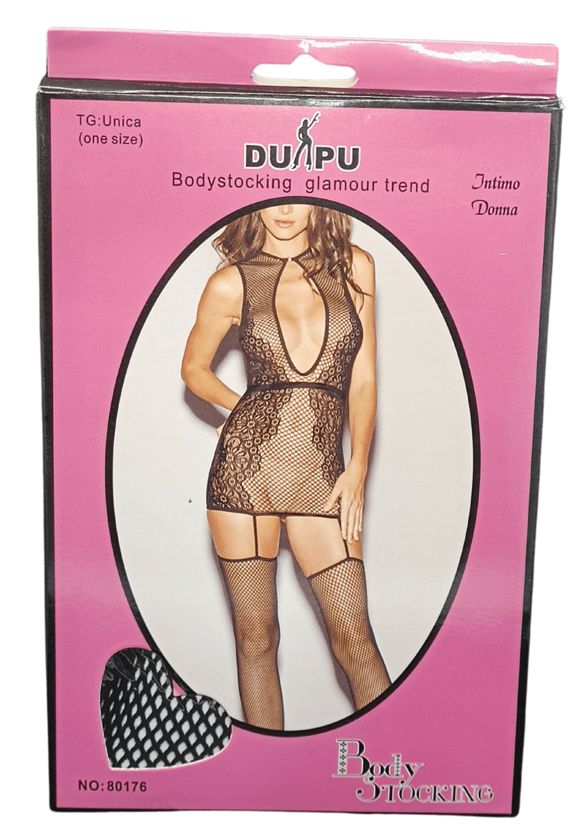 Vestido Malla c/pantys Encaje1