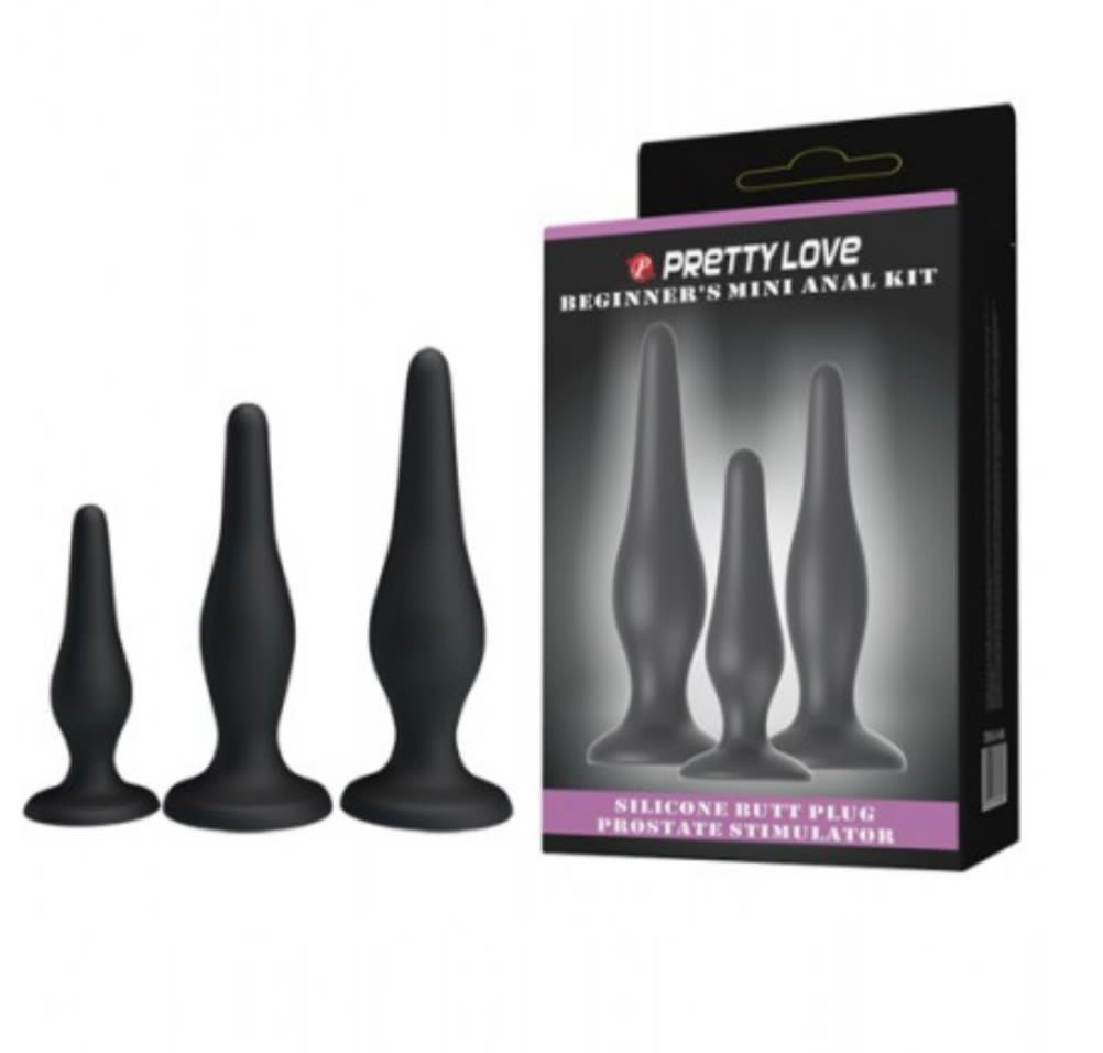 Kit 3 Plug Anal Begginer's Pretty Love1