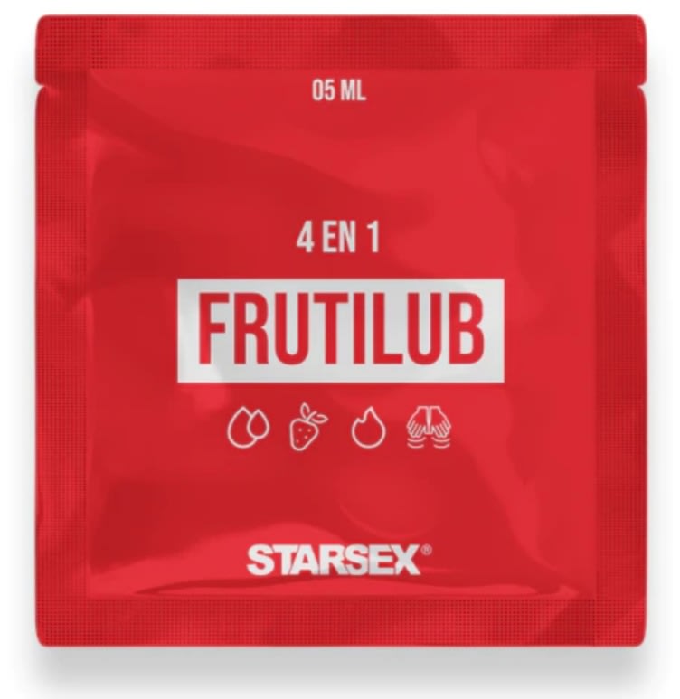 Sachet Lubricante 4 En 1 FrutiLub 5ml1