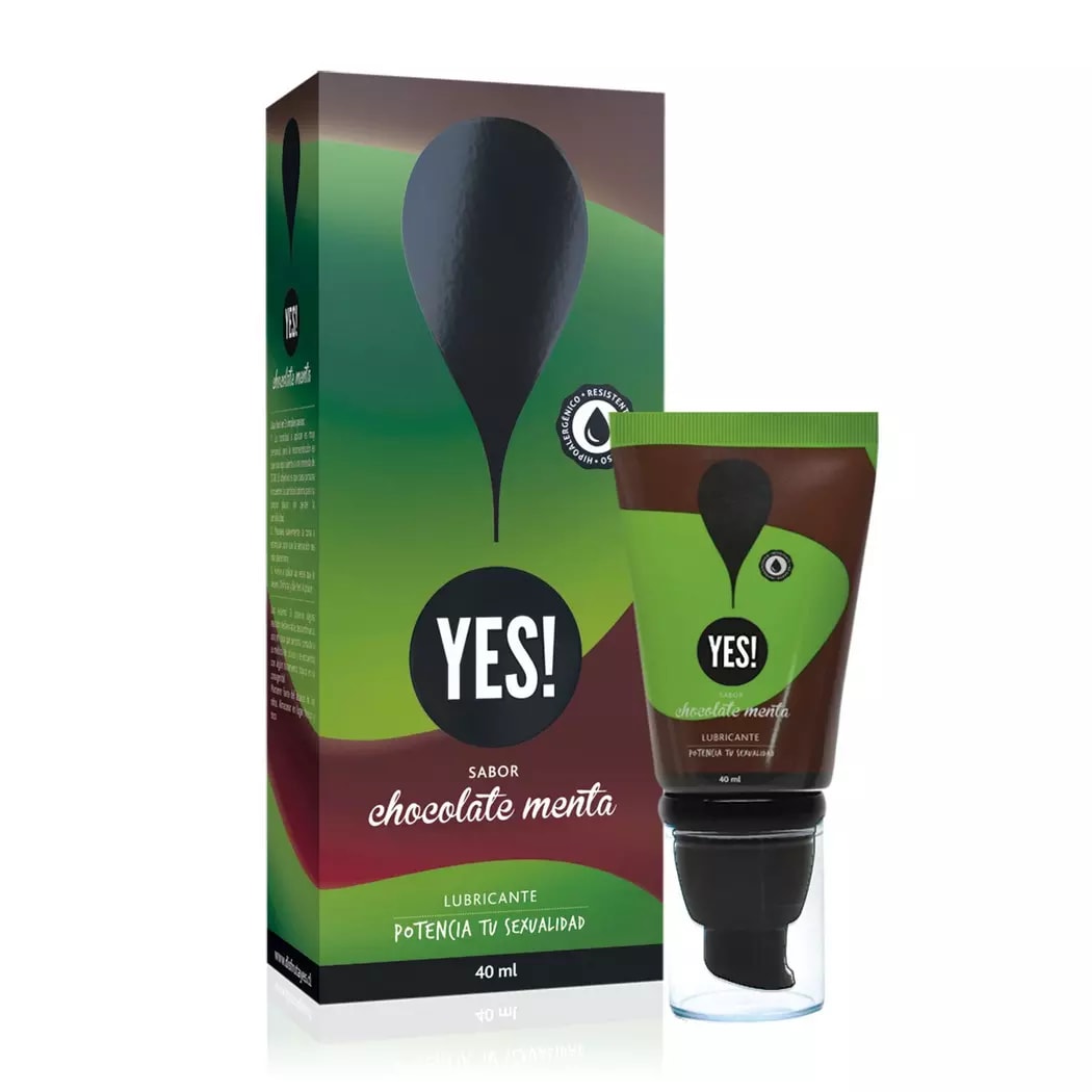Gel Lubricante YES! Chocolate Menta1