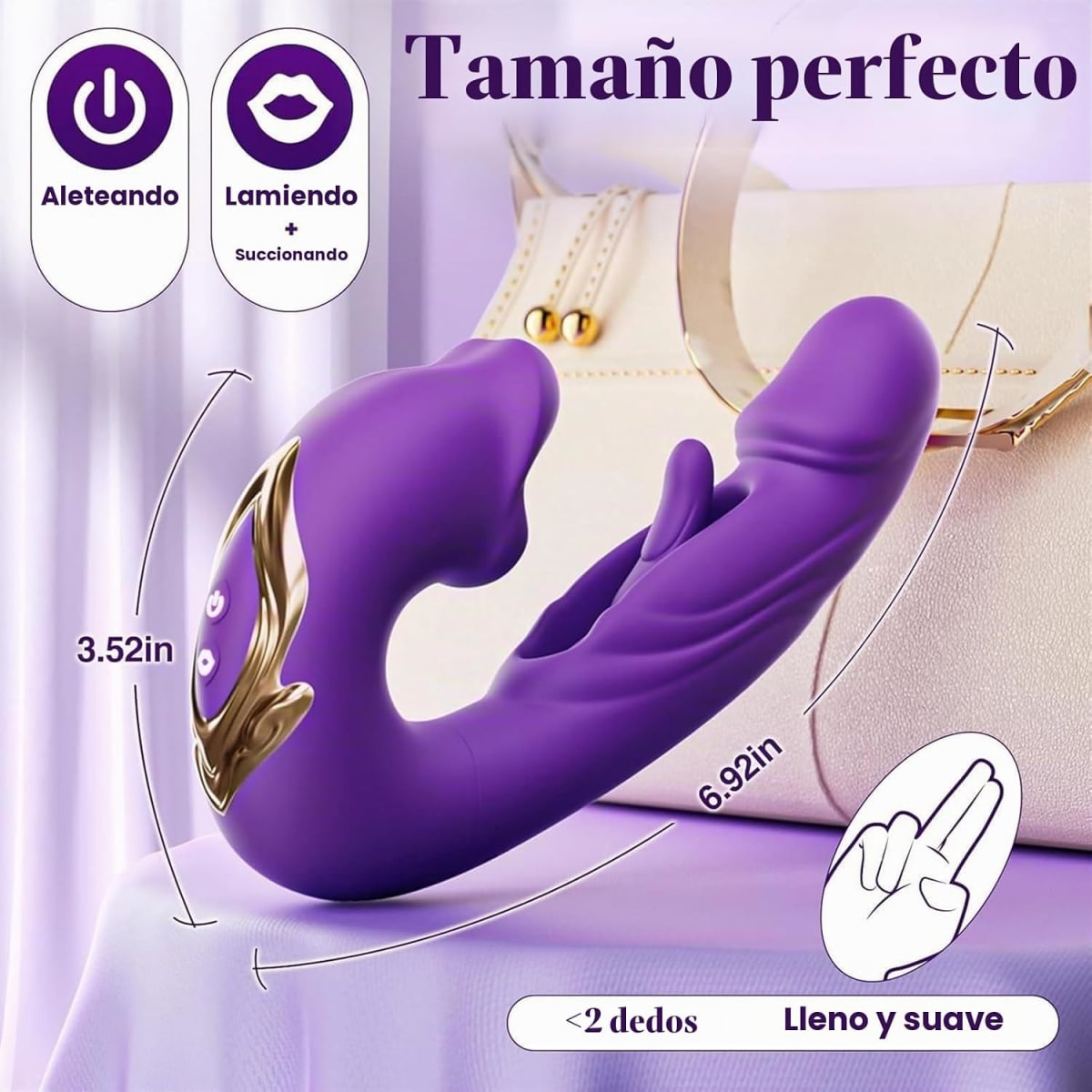 Vibrador 3 en 1 Lengua by Foxy3