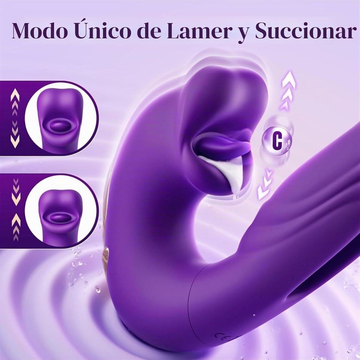 Vibrador 3 en 1 Lengua by Foxy4
