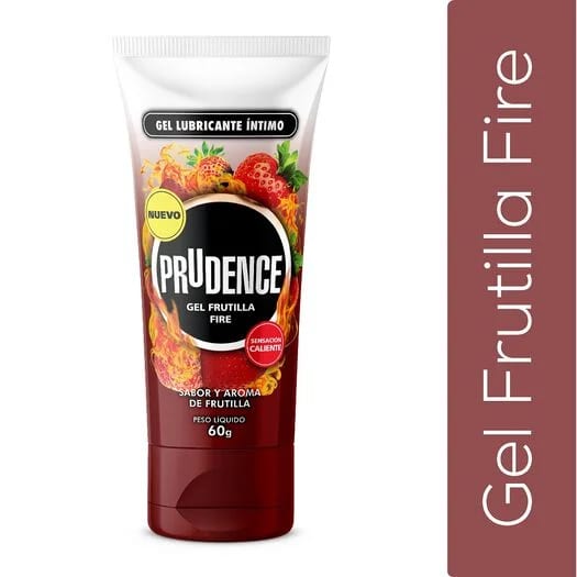 Lubricante Gel Prudence Frutilla Fire 60G1
