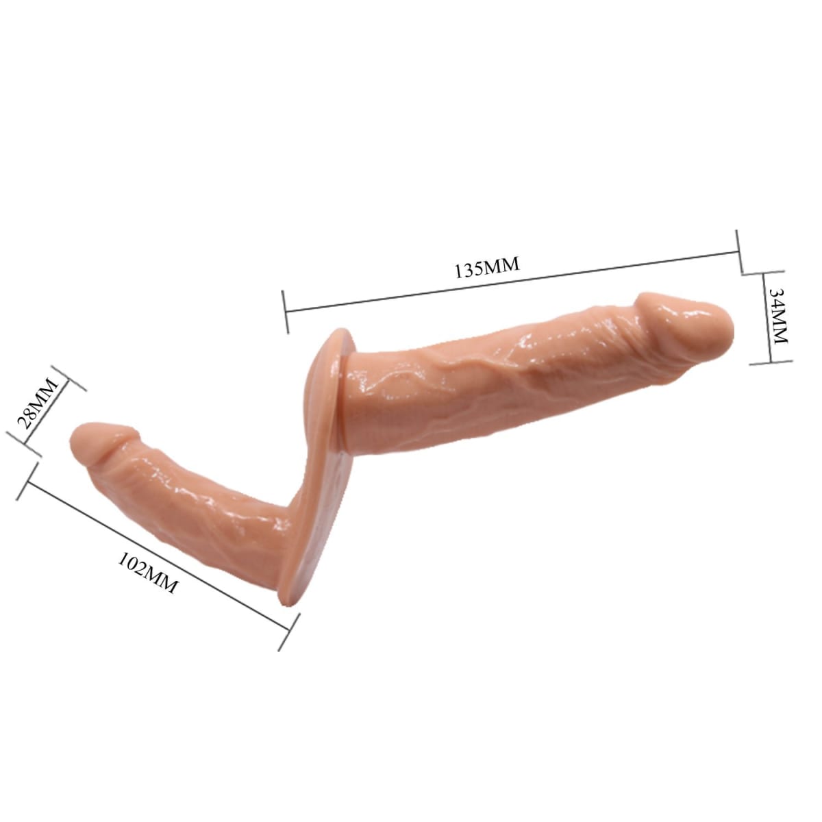 Arnés Femenino con doble dildo BAILE6
