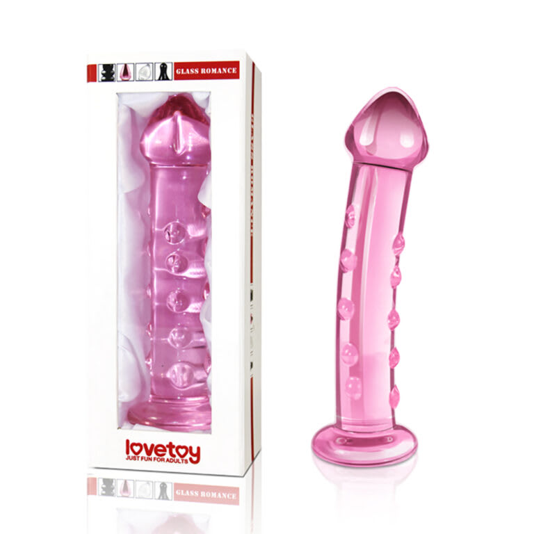 Dildo/Plug Glass Romance Lovetoy Pink1