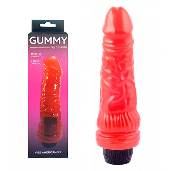 Vibrador Jelly Red Americano by Caiman1