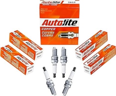Bujías Autolite 5663 de cobre set 4 unidades