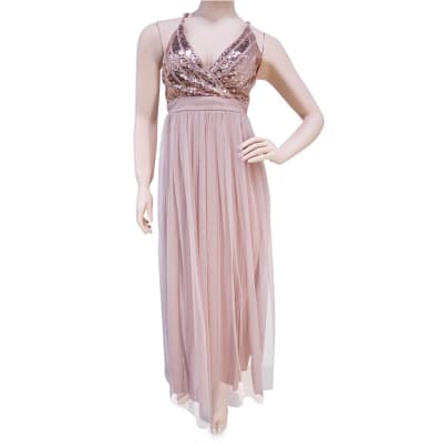 VESTIDO LENTEJUELAS PALO ROSA  - BLASHE1