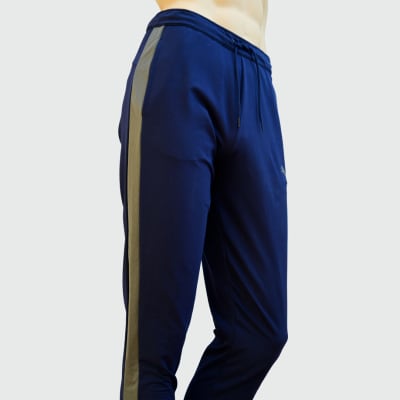 PANTALON DEPORTIVO STRETCHLITE HOMBRE AZUL FRANJA GRIS - PUMA1